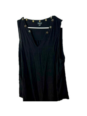 Size 4X torrid sleeveless black V-neck blouse